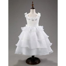 Discount Ball Gown Tea Length Flower Girl/ First Communion Dresses