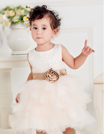 Ball Gown Tulle Bubble Skirt First Communion Dresses