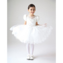 Bubble Sleeves Short Girls First Communion Dresses